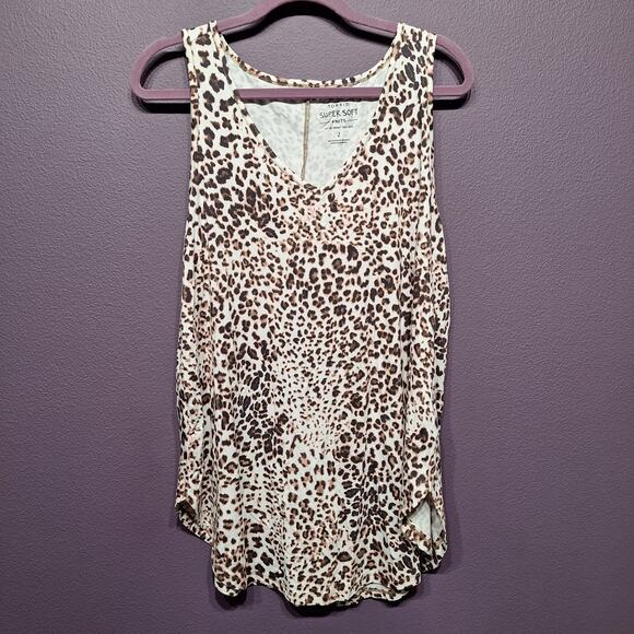Torrid Super Soft Knits leopard print long tank 2x plus size - Picture 1 of 5
